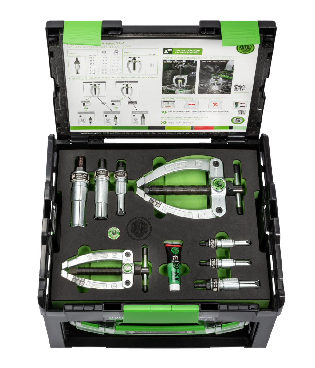 Kukko 28-C Puller Set - 22pc Slide Hammer & Counter Stay Kit (12mm to ...