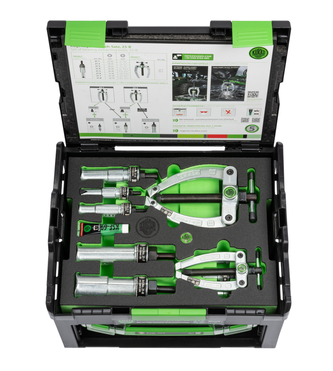 Kukko 28-D Puller Set - 24pc Slide Hammer & Counter Stay Kit (12mm to ...