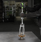 Kukko 22-0+05 slide hammer with pulling jaws in use